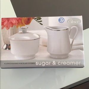 Sugar and creamer set